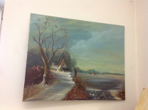 Großes Ölbild nach historischer Vorlage