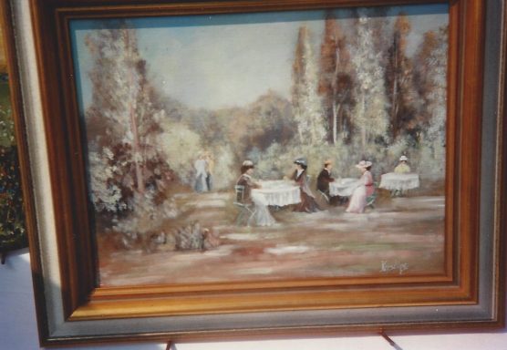 Kleines Ölbild nach historischer Vorlage